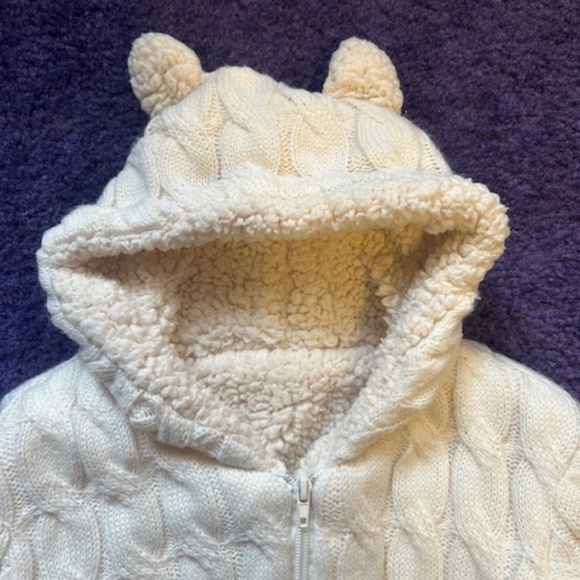 white Quilted snow suit baby bunting - Picture 2 of 5
